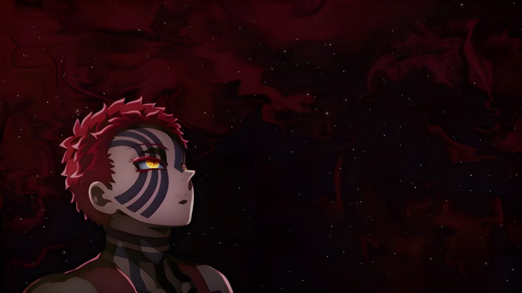 Akaza Crimson Sky 4K wallpaper