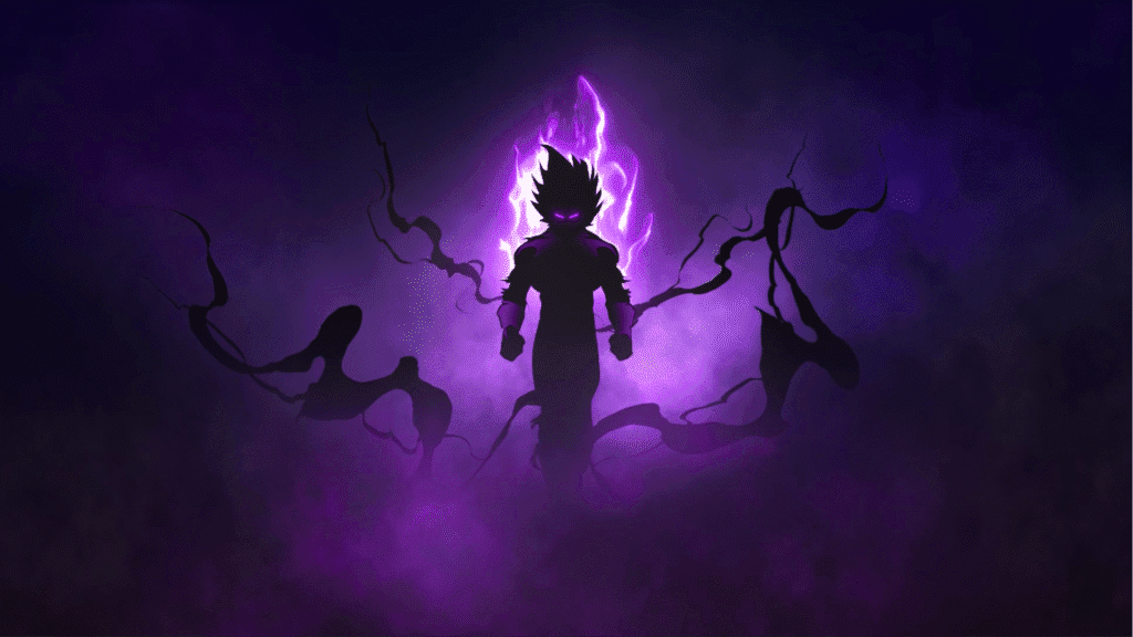 Goku Purple Aura 4K Wallpaper